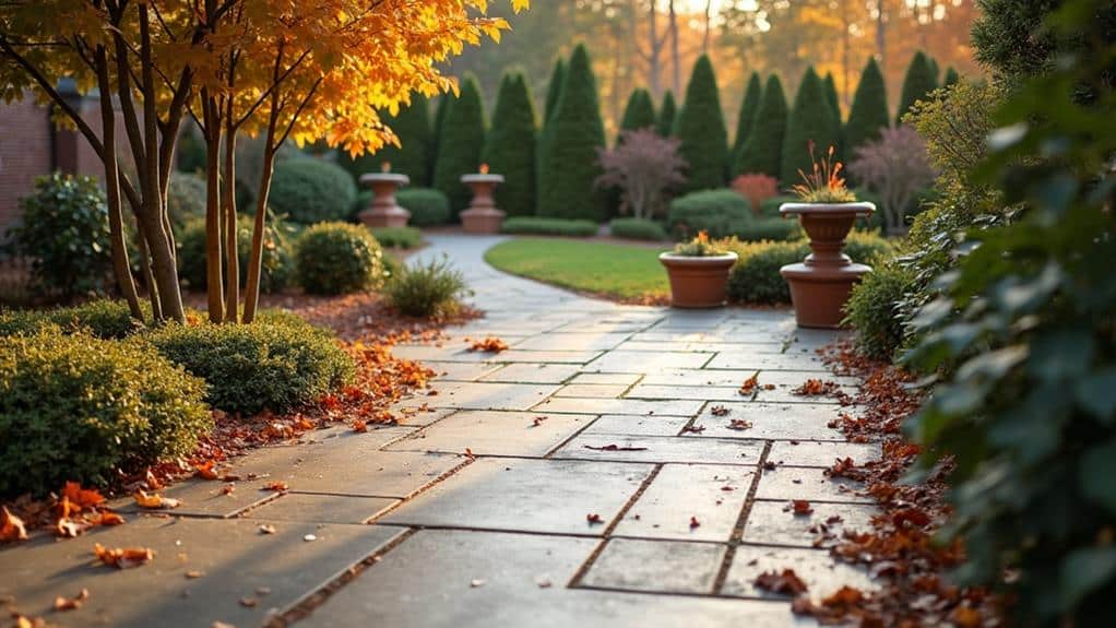 Garten- und Terrassenreinigung im Herbst 1 bl tter und schutt entfernen