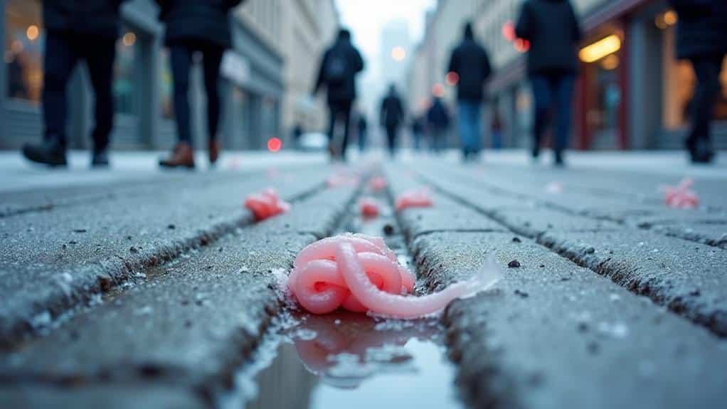 Kaugummi bei kaltem Wetter entfernen 1 eisige temperaturen erleichtern entfernung