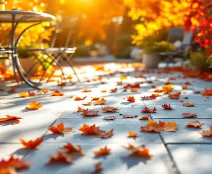 herbstliche garten und terrassenpflege