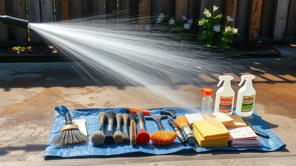 Grundlegende Werkzeuge für die Betonreinigung