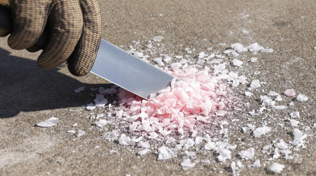 gum removal in cold weather