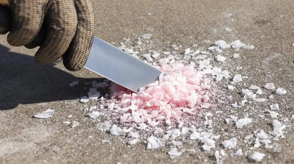 gum removal in cold weather