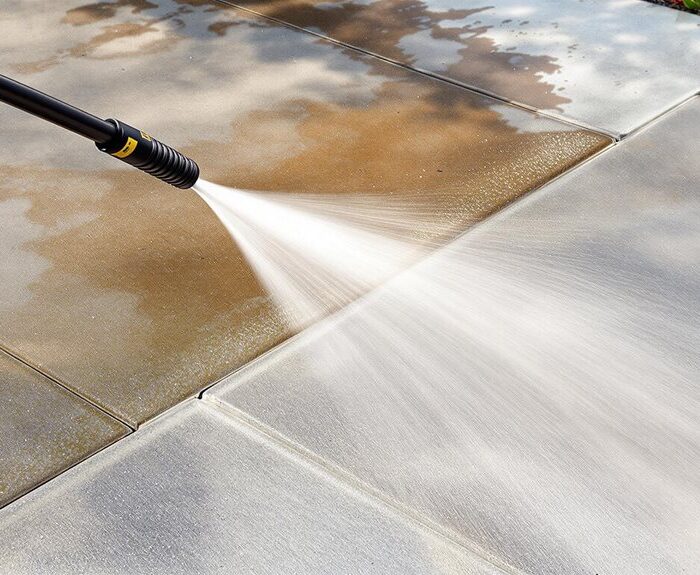 spring concrete cleaning service