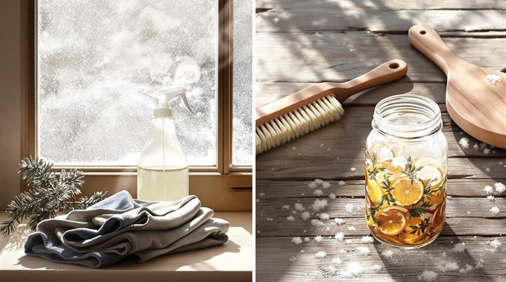 sustainable cleaning in winter