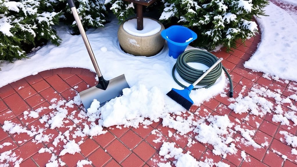Wintergeräte für die Außenpflege